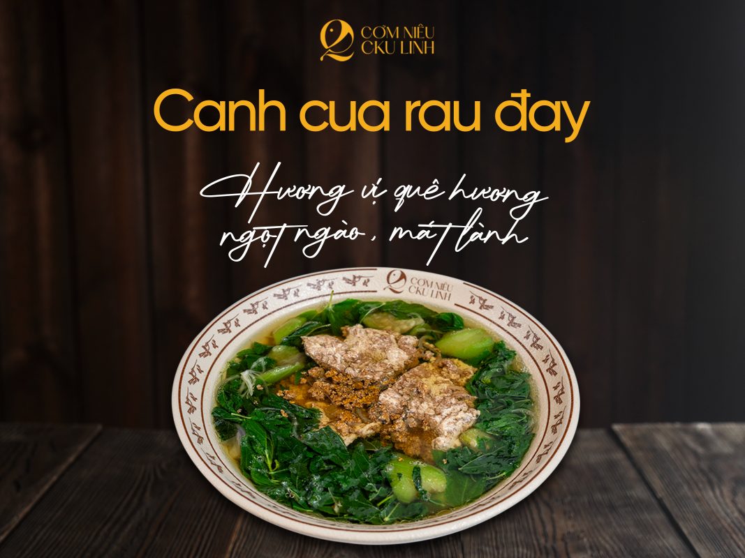 canh cua rau đay