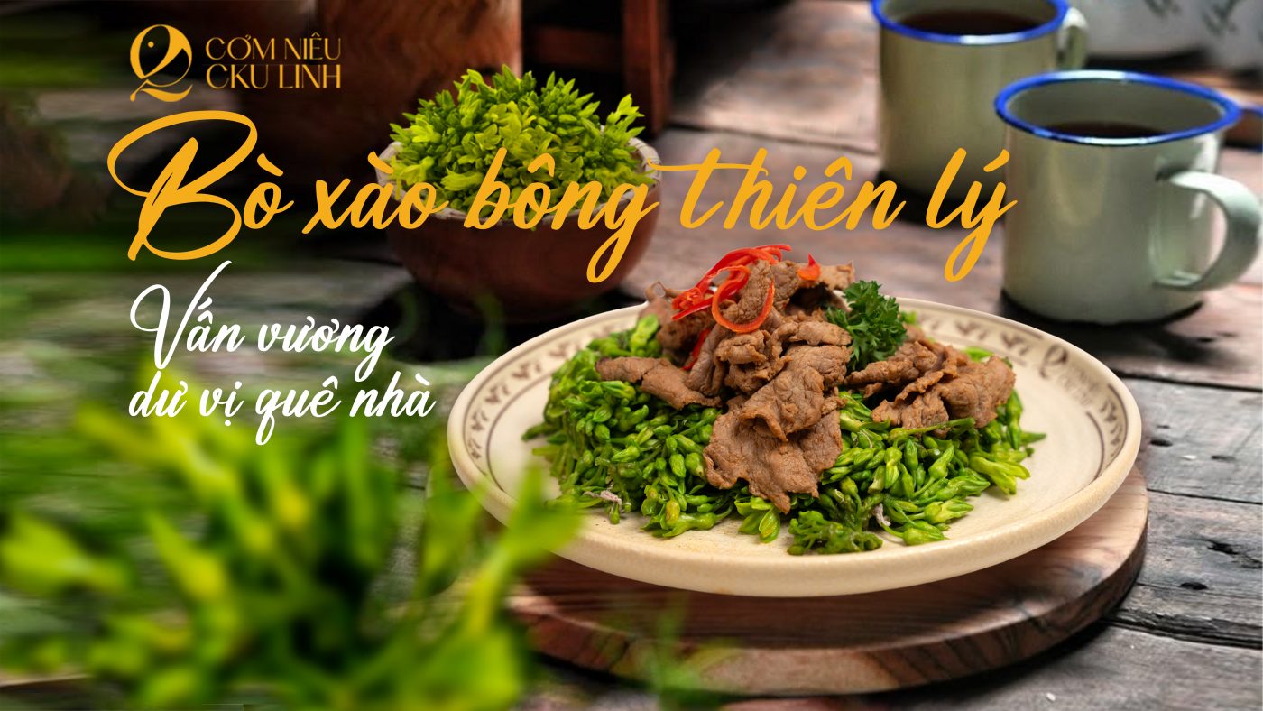 Bò xào bông thiên lý - Dư vị quê nhà khó quên